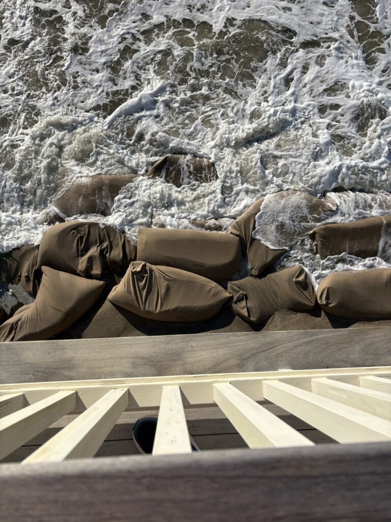 a person lying on a bench (MyCoast AI)