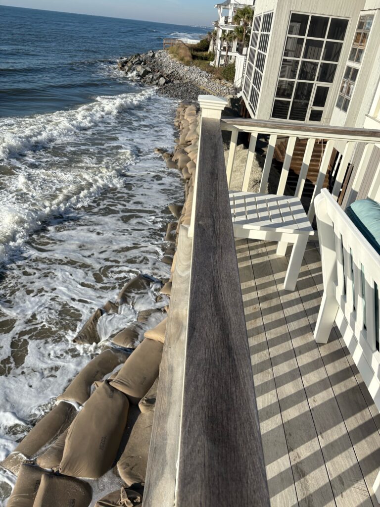 a deck overlooking the ocean (MyCoast AI)