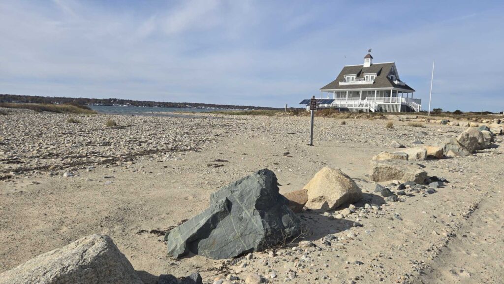 a house on a rocky beach (MyCoast AI)