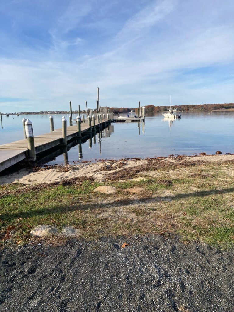 a dock over a body of water (MyCoast AI)