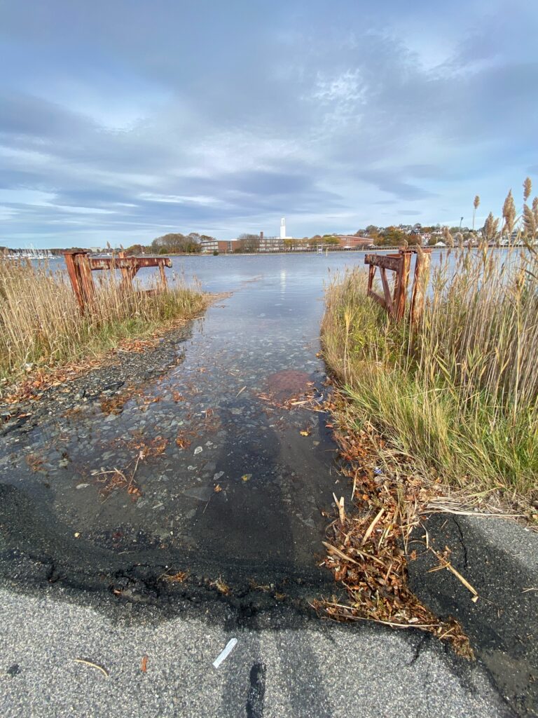 a river with a bridge over it (MyCoast AI)