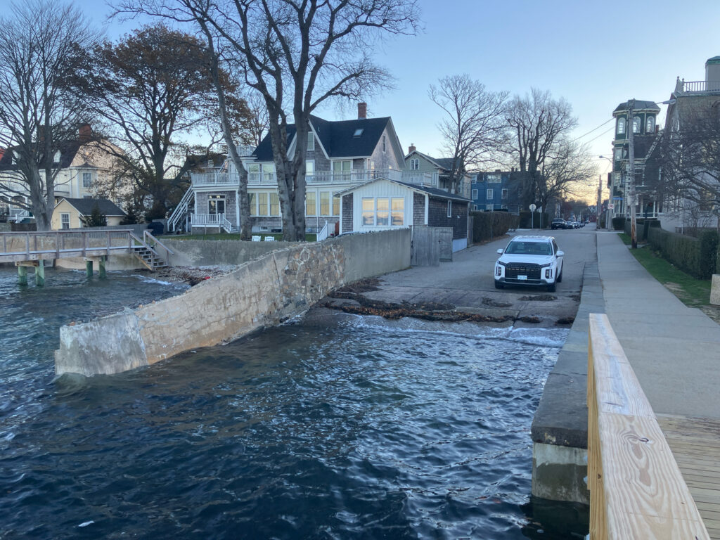 a river with a car parked on the side (MyCoast AI)