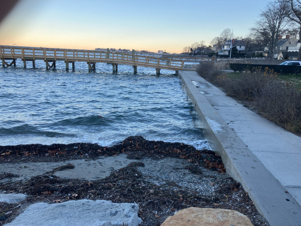 a body of water with a bridge over it (MyCoast AI)