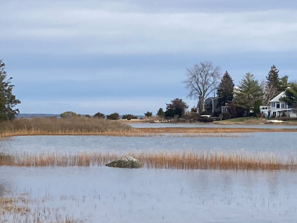 a body of water with a house in the background (MyCoast AI)