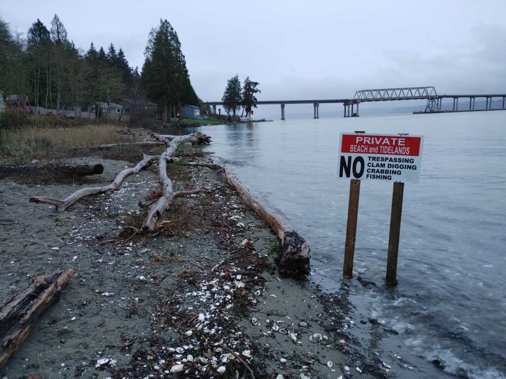 a sign in the water (MyCoast AI)