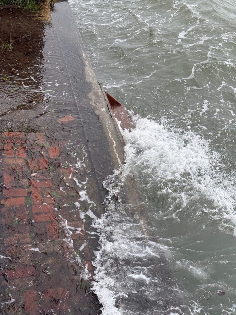 a river with a brick wall (MyCoast AI)