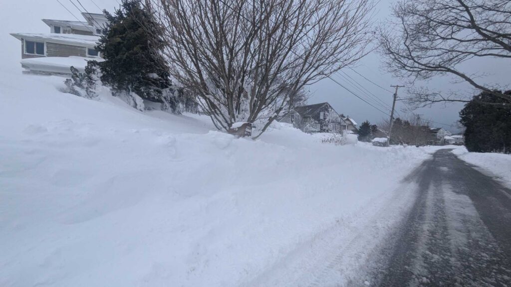 a road with snow on the side (MyCoast AI)