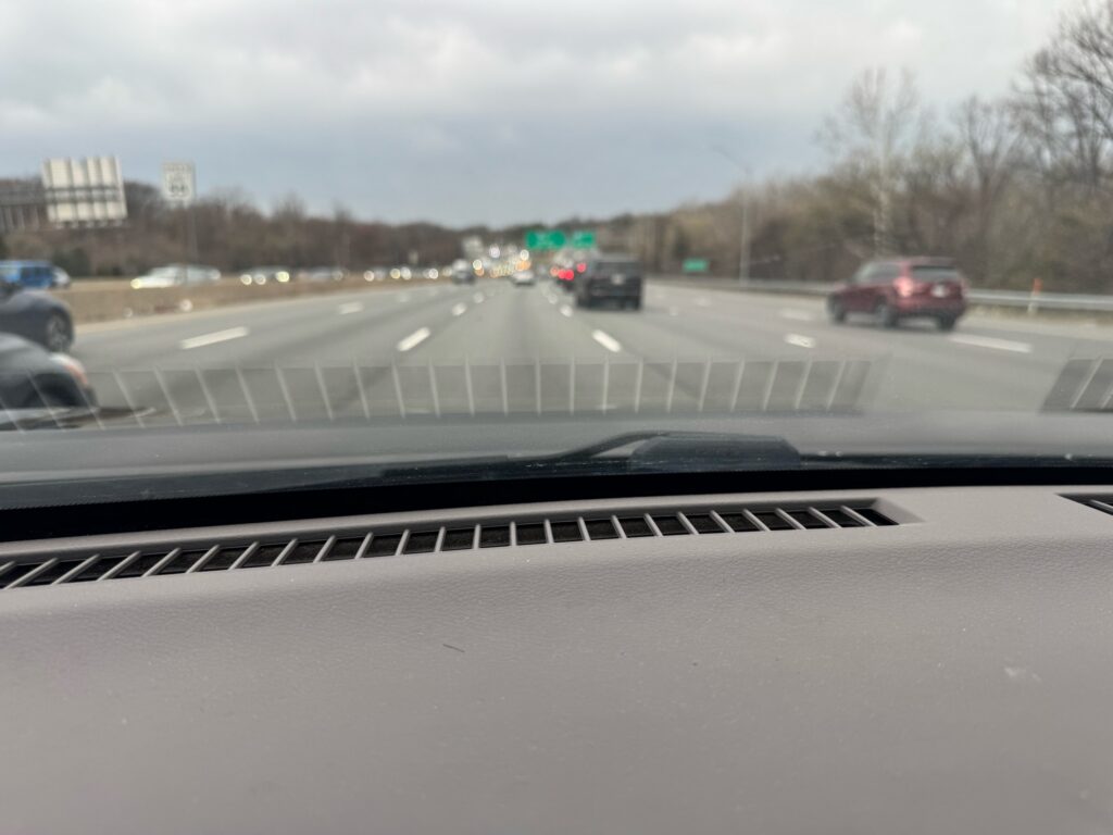 a view of a highway from a car (MyCoast AI)