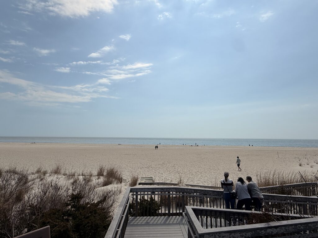 people on a beach (MyCoast AI)
