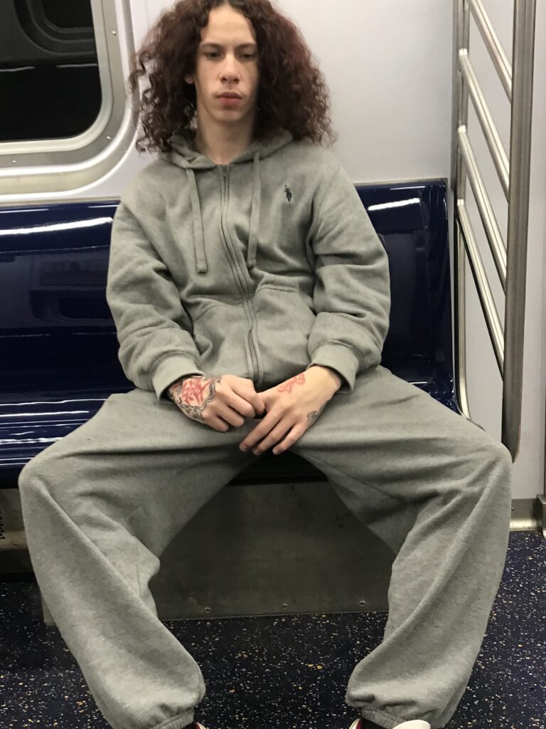 a person sitting on a train (MyCoast AI)