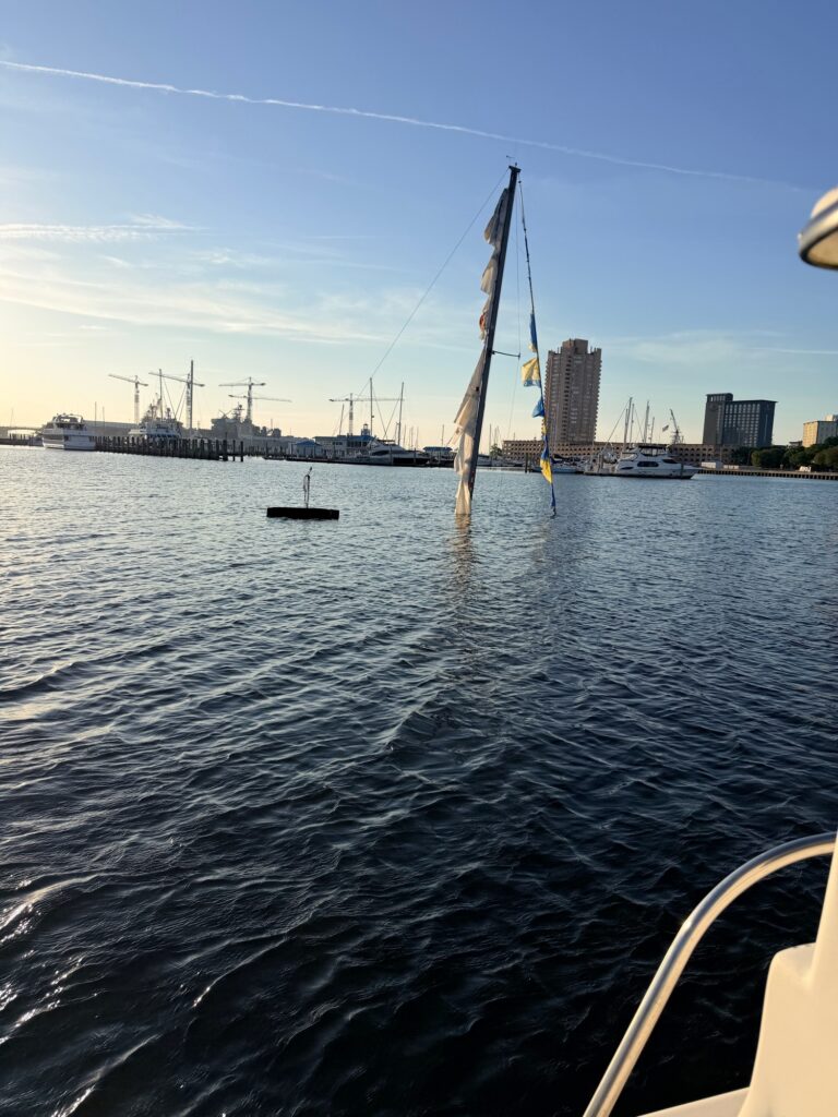 a boat in the water (MyCoast AI)