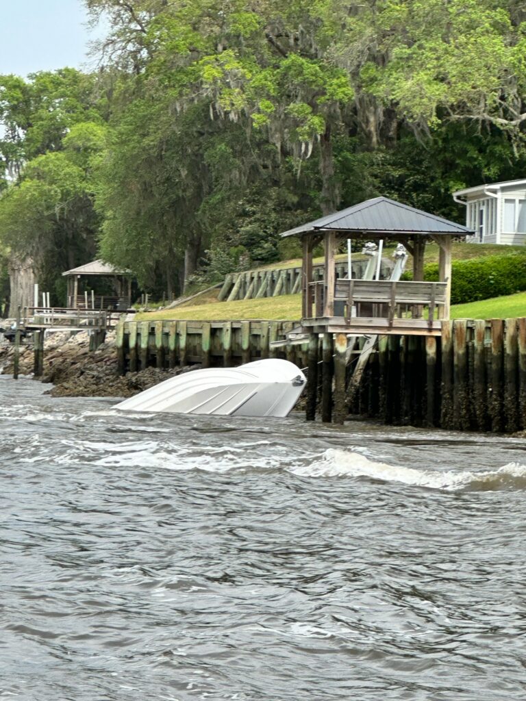 a boat on a dock (MyCoast AI)